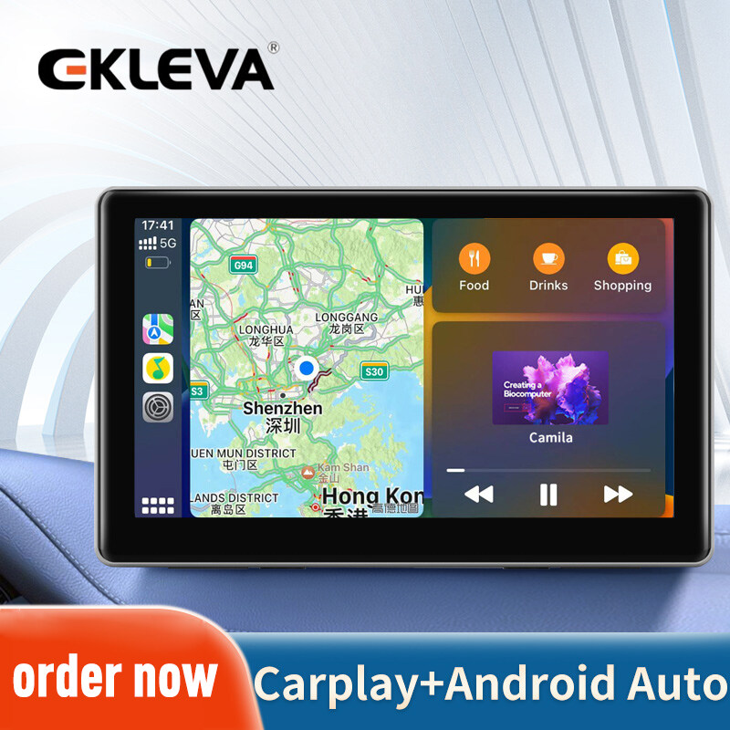 EKLEVA Universal 7 Inch 4K Dash Cam Car Dvr Camera Video Player Wireless Carplay And Android Auto Touch Screen For Nissan Toyota Car