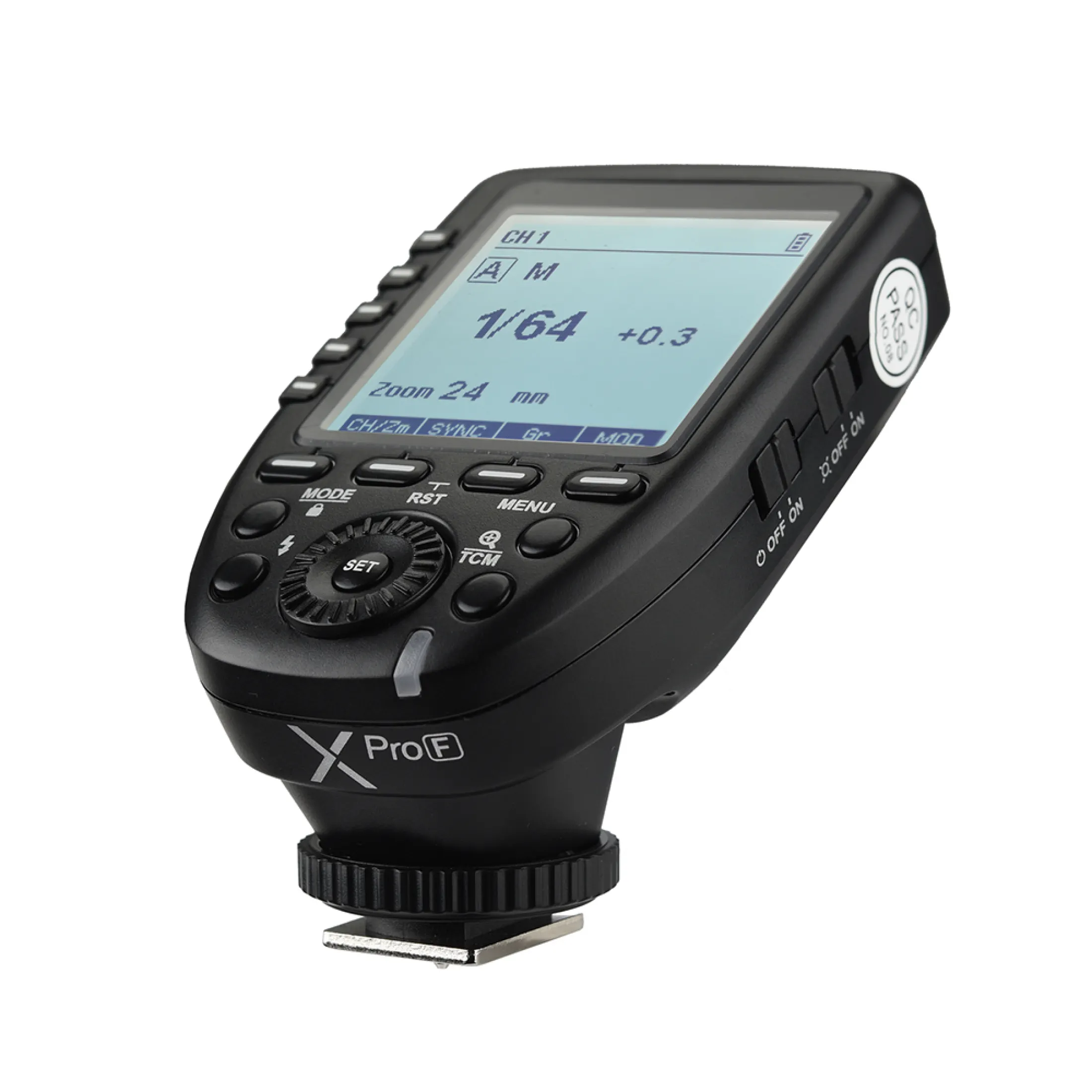 Godox Xpro F Ttl Wireless Flash Trigger Transmitter Support Ttl Autoflash 1 8000s Hss Large Lcd 5 Group Buttons 11 Customizable Functions For Fujifilm Gfx50s X Pro2 X T20 X T2 X T1 X Pro1 X T10 X E1 X A3 X100f