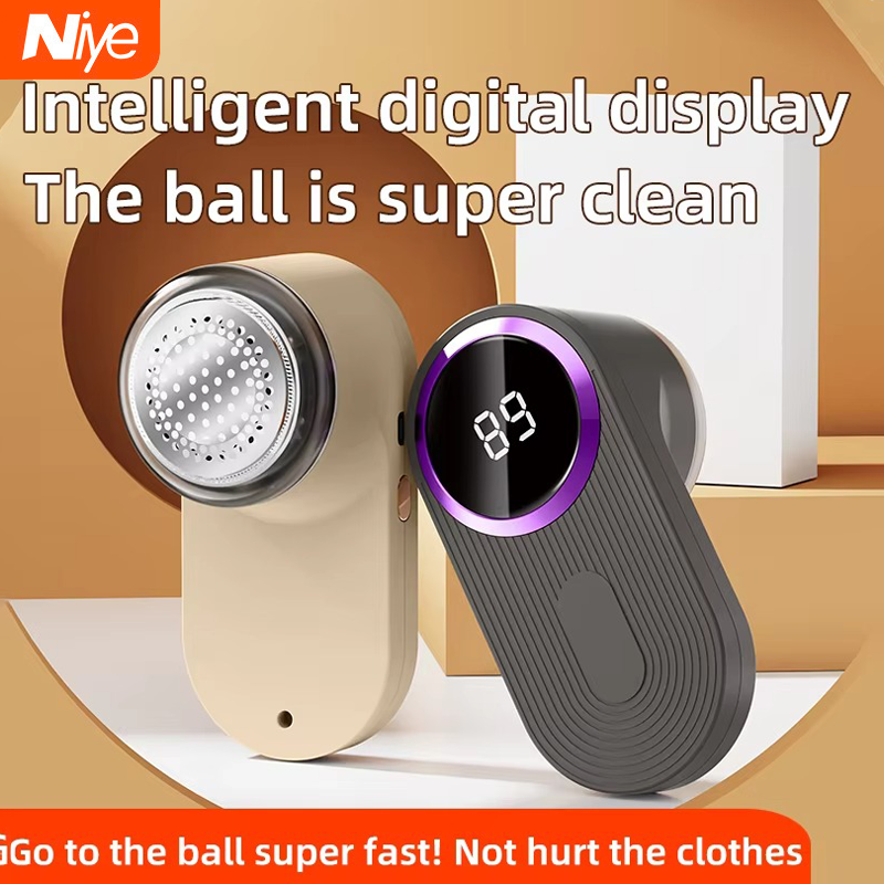  Niye Máy cắt xơ vải cho quần áo kỹ thuật số LED điện PELLET Máy cắt xơ vải có thể sạc qua USB vải Fuzz Máy cạo râu Áo len dropshipping 