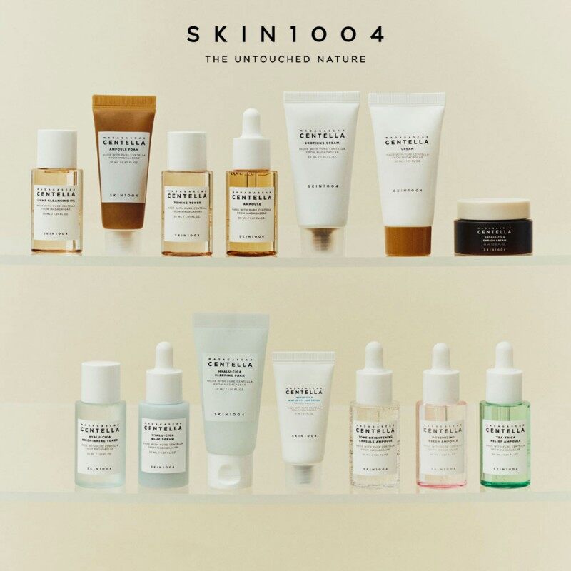 [100% Original] SKIN1004 Madagascar Centella Ampoule 30ml | Ampoule Foam 20ml | Probio-Cica Enrich Cream 15ml | Hyalu-Cica Water-Fit Sun Serum 15ml SPF50 PA++++