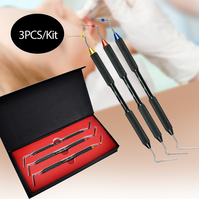 3 cái/bộ nha khoa Filler tay plugger điền vào cụ áp lực dọc Thiết bị dụng cụ nha khoa