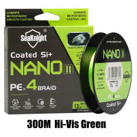 SeaKnight NANO II 100M/300M เอ็นตกปลา 7-15LB ยี่ห้อ 4 Strand PE สายตกปลาเส้นแข็งแรงเชือกเส้นบาง Ocean ตกปลาคาร์พ