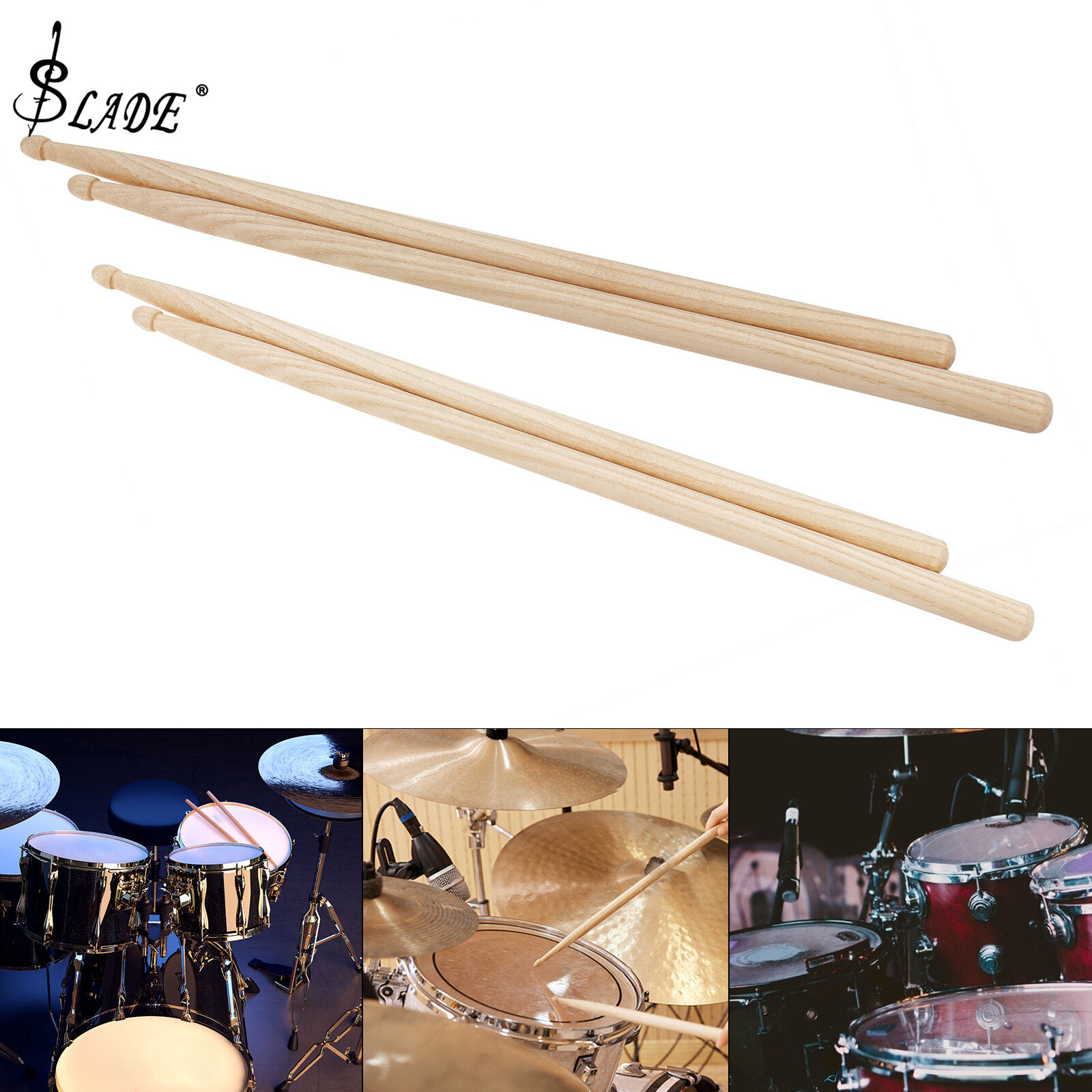 Slade 1 Cặp dùi gỗ óc chó 5A 7A cho trống Jazz tập thể dục bền Bộ cây gõ trống nặng