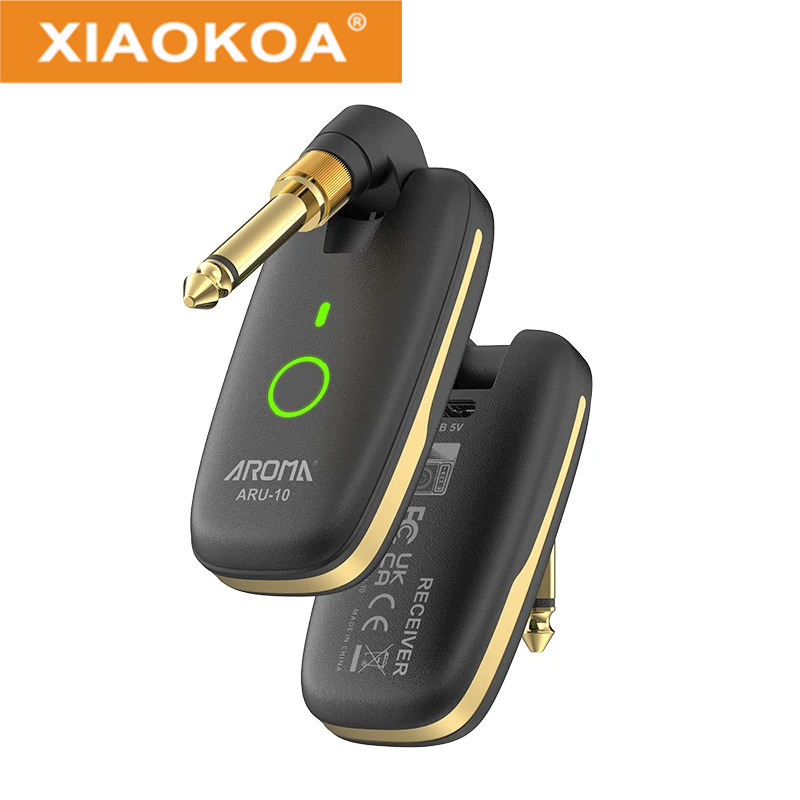 Hương thơm Aru-10 điện Mobin đàn guitar hệ thống máy thu phát 7 kênh UHF kênh cho đàn Ghi-ta Bass Điện khuếch đại