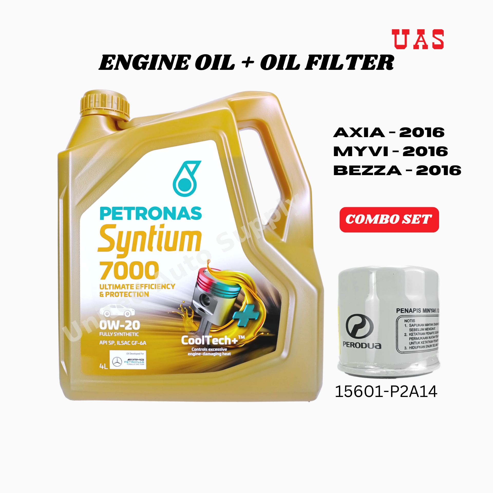 PETRONAS SYNTIUM 7000 0W-20 Fully Synthetic Engine Oil COMBO SET