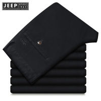 jeep spirit 1941 estd Mens casual straight-leg middle-aged business trousers cotton trousers
