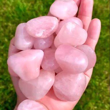 Tumbled Rose Quartz Healing Crystals for Love & Beauty | Reiki Gemstones