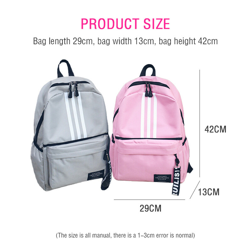 Normal school bag size sale