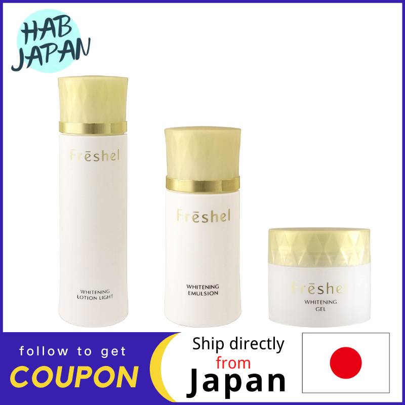 Gambar Kanebo Freshel White Whitening skin care Lotion200mL  Emulsion 130mL  Moisturizing gel cream80g?Ship directly from Japan?