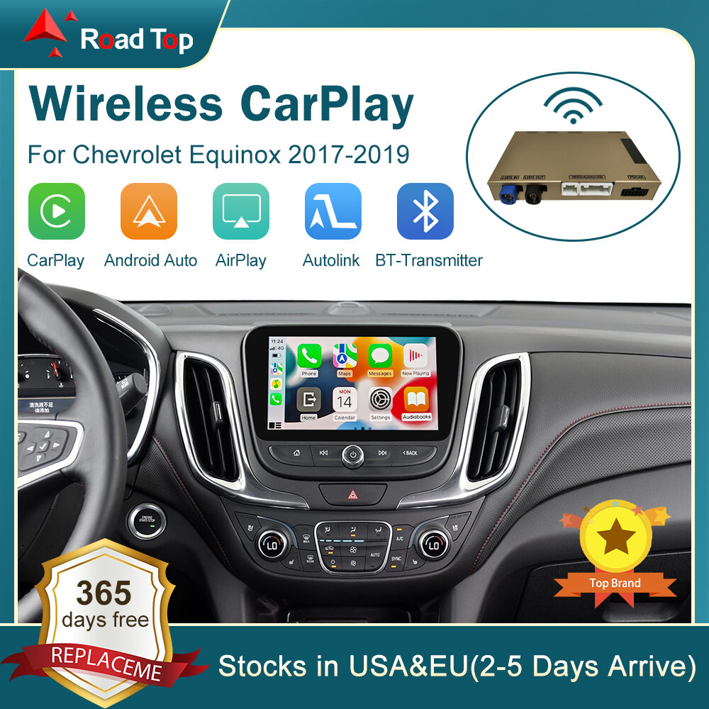 Không dây Carplay cho xe Chevrolet Equinox 2017-2019 8 "Màn hình LCD Android Auto Apple IOS liên kết