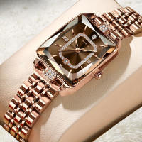 POEDAGAR Elegant Watch for Women with Date Display Stainless Steel Rectangle Womens Watches