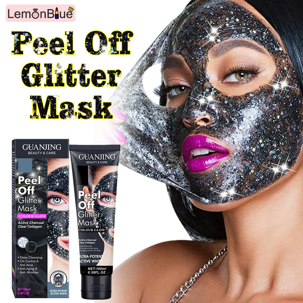 Gambar LemonBlue 100ml Glitter Exfoliating Masque Firming   Anti Wrinkle Blackhead Removal Deep 100ml Firming   Anti Wrinkle Blackhead Removal Glitter Exfoliating Masque Deep Moisturising Skin Facial Masque