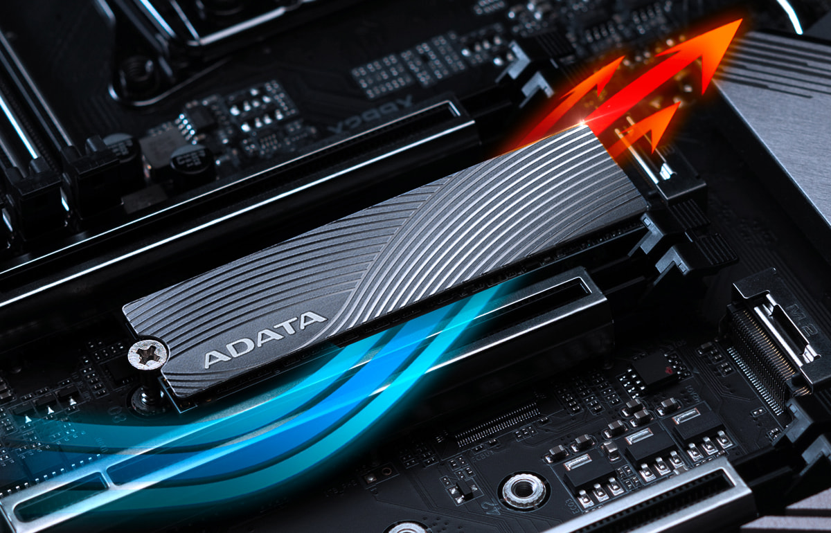 ADATA SWORDFISH PCIe Gen3x4 M.2 2280 Internal SSD Solid State Drive 3D NAND with HeatSink 45 585a7d5e38f49bf2e06271c077128e69