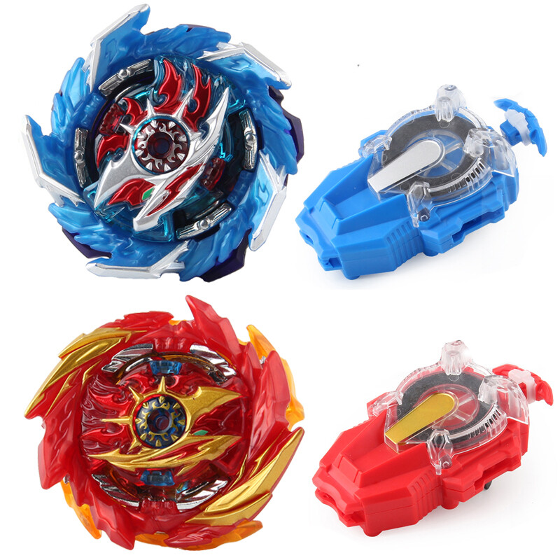Con Quay Beyblade Burst Bayblade Con Quay Hồi Chuyển Con Quay Superking B-159 Super Hyperion + Bộ B-160 King Helios Với Bộ Phóng Dây Tia Lửa Đồ Chơi Chiến Đấu Cho Trẻ Em