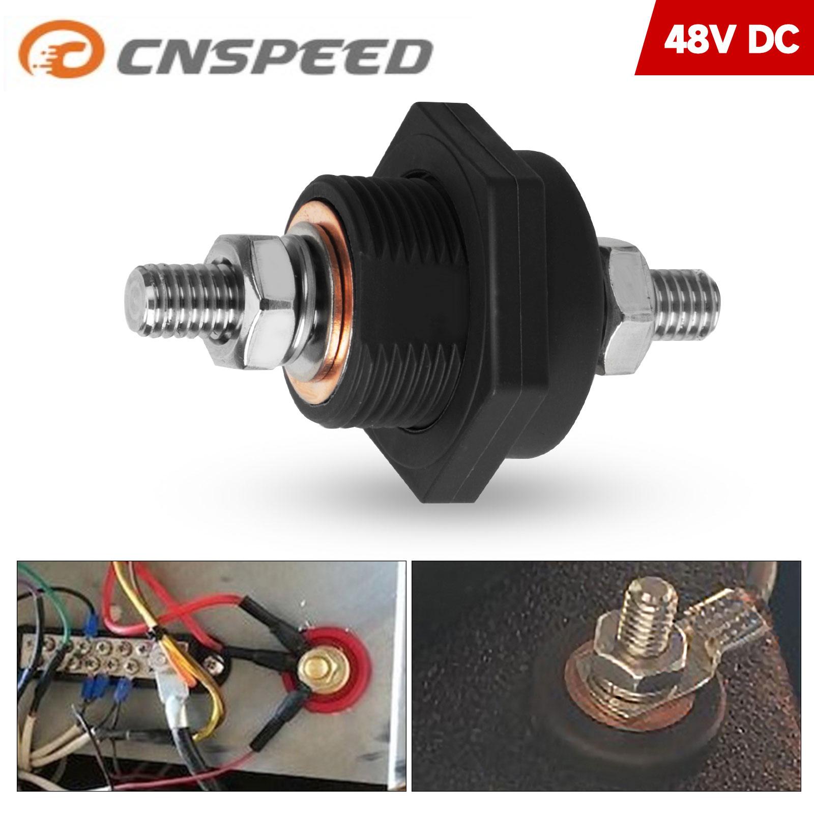 3/8 ''stud Pin mối nối điện bài kết nối Brass thay thế thiết bị đầu cuối Kit cho Xe Cắm Trại xe tải RV thuyền 300A 48V DC