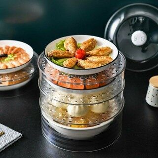 Khay Đậy Thức Ăn ?FreeShip? Khay Bảo Quản 5 Tầng KuKuBo, Lồng Bàn Giữ Nhiệt Cao Cấp M34