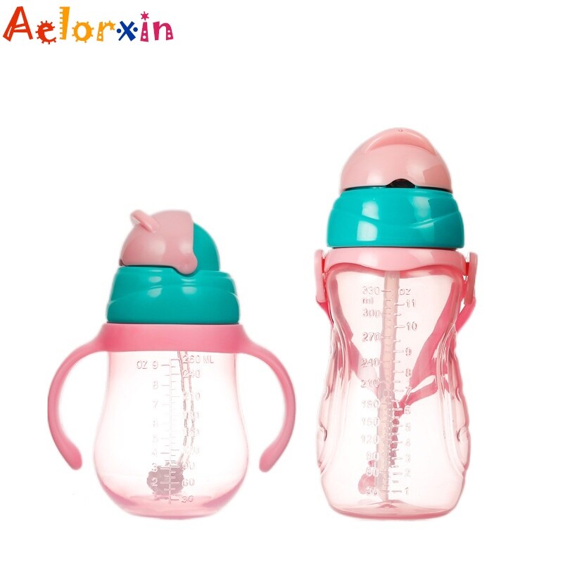 Gambar Silica Gel Feeding Kids Toddler Newborn Baby Drink Cups Water Bottles Kids Drinking Cup with Straw Infantil Drinker