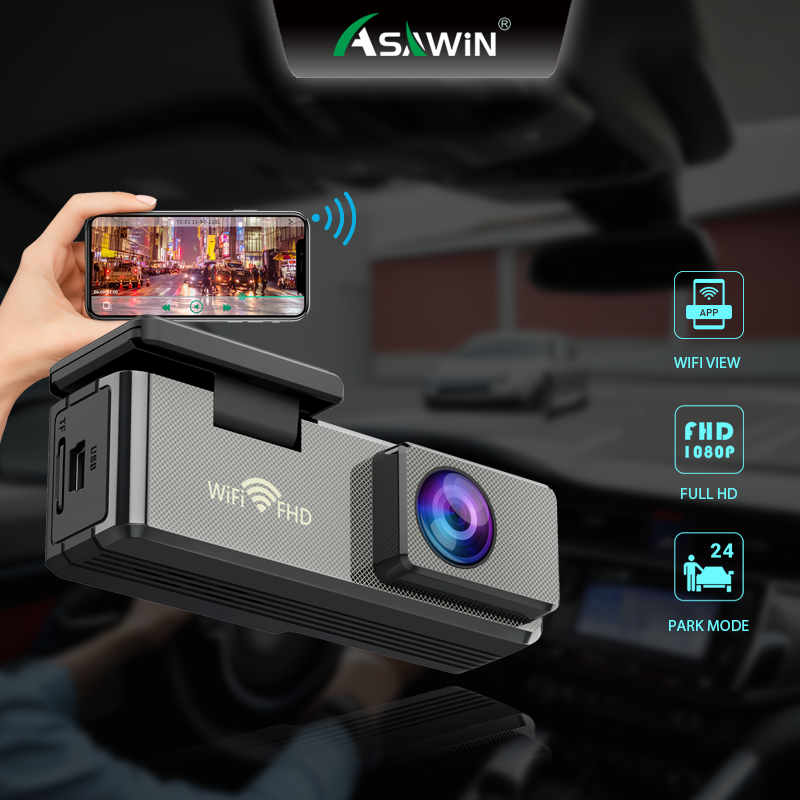 Asawin s36dw Wifi Dash cam cho DVR cho Xe Hơi Full HD 1080P Dashcam wifi