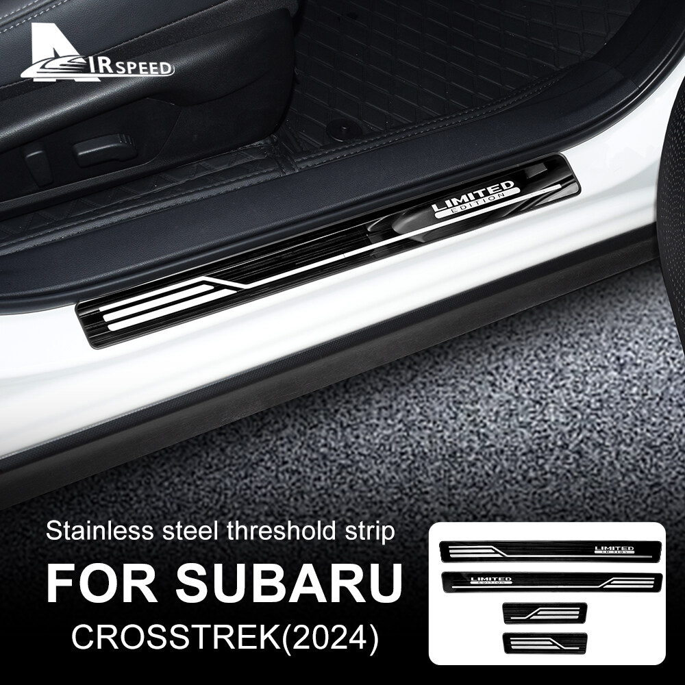 For Subaru Crosstrek 2024 Stainless Steel Threshold Strip Car Exterior