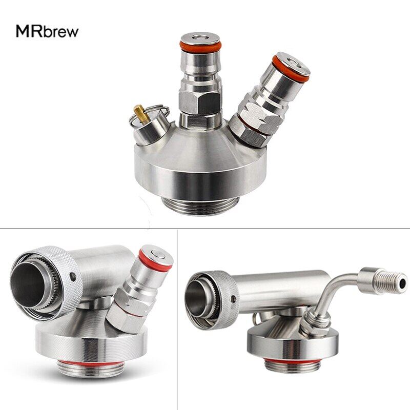 Gambar Dispensador De Grifo De Barril De Cerveza Con Bloqueo De Bola, Mini Lanza Growler, Acoplador De Barril De Acero Inoxidable Para Fiesta, Recolección De Picnic, Lanza De Barril De 2L 4L 5L