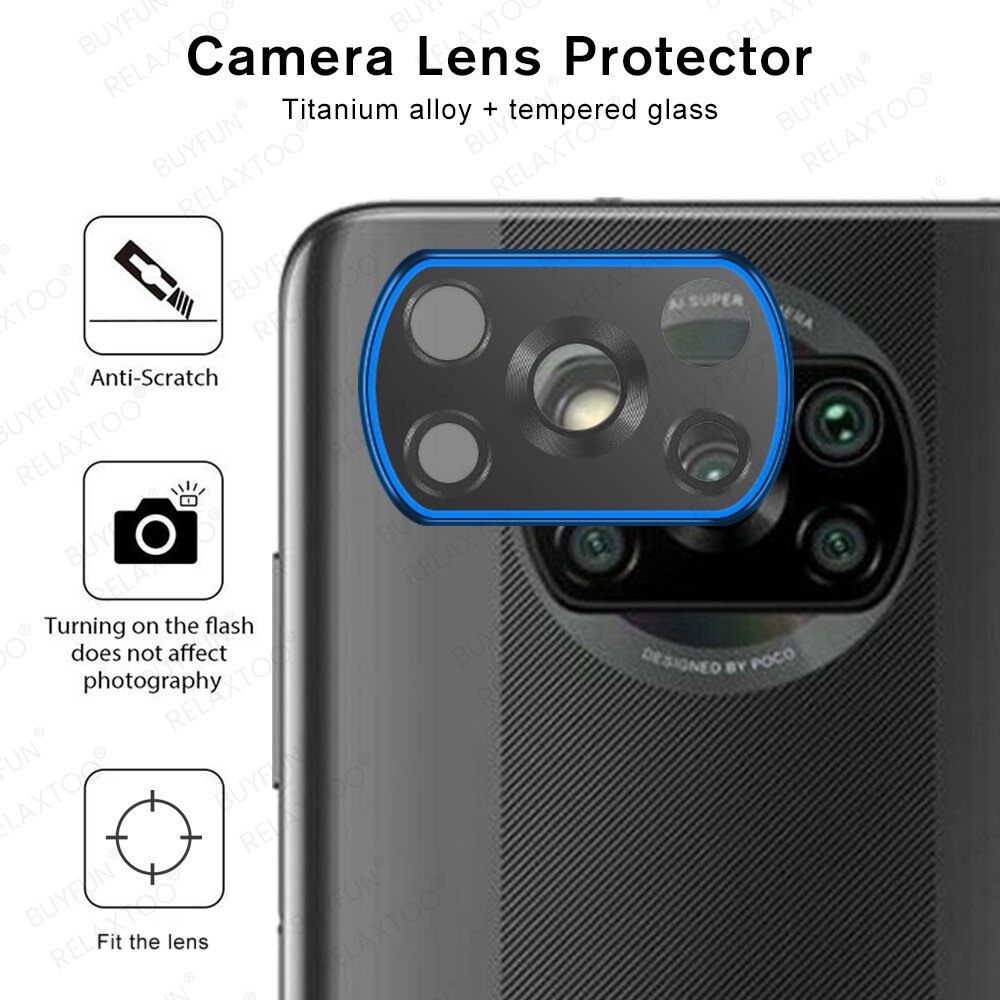 X3 Nfc Poco X3 Camera Tempered Glass Glass Camera Poco X3 Camera