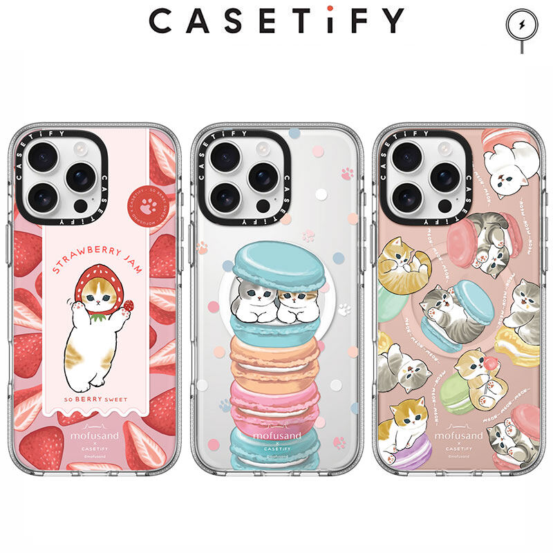 Casetify Mofusand Cute Cat Pattern Shockproof Case For Iphone