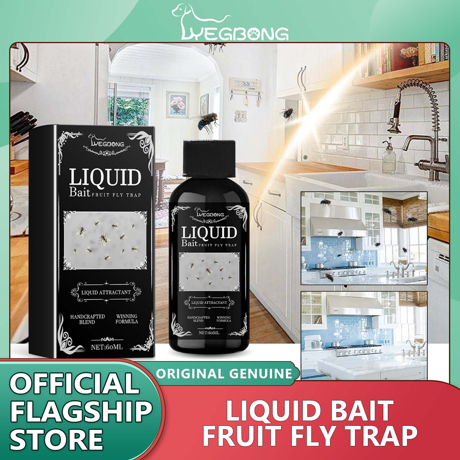 Yegbong Exterminator Liquid Replacement Fruit Fly Trap Refill Liquid Fly Bait Agent Powerful Fruit Fly Attractant for Household Fly Liquid Fly Trap Gants Trap Bait Fly Exterminator Liquid Fly Bait Agent Powerful Fruit Fly Attractant Household Fly Catch ราคา 147 บาท*ส่งฟรี