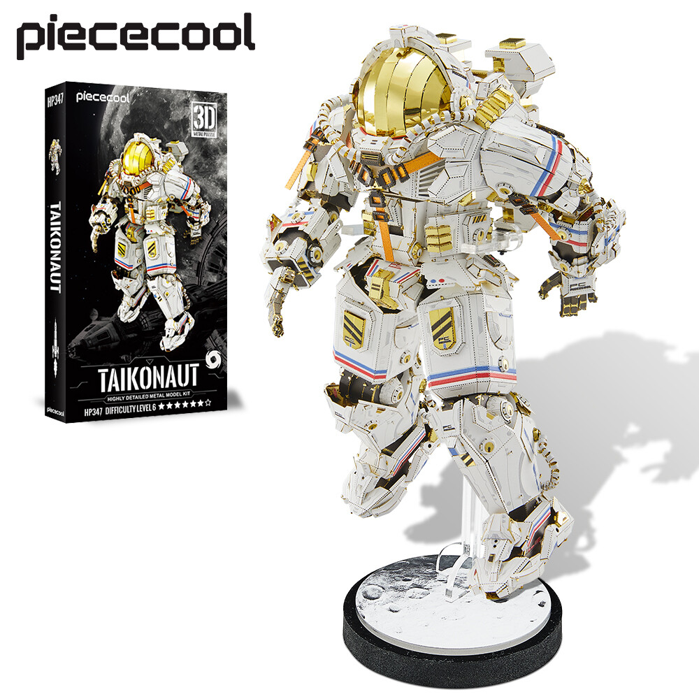 Piececool 3D Bộ xếp hình cho người lớn, Phi Hành Gia Bộ mô hình, Trung Quốc taikonaut kim loại Bộ mô hình xây dựng tự lắp ráp thủ công mỹ nghệ đồ trang trí bàn