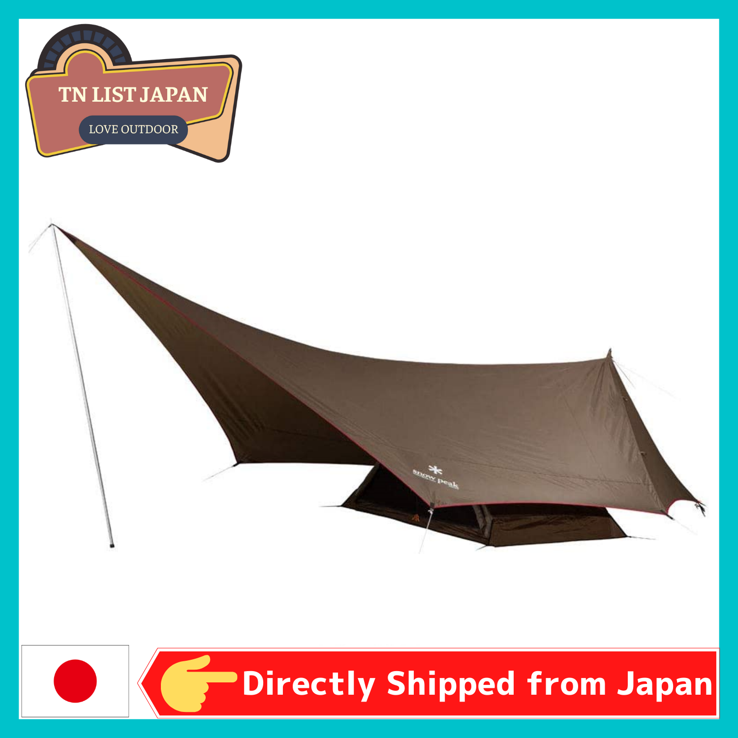 【Direct Shipping from Japan】 Snow Peak Solo Tent & Tarp Hex Ease 1 Brown for 1 person, Top Japansese Outdoor Brand, Camp goods, BBQ goods , Goods for Outdoor activities, High quality outdoor item, Enjoy in nature