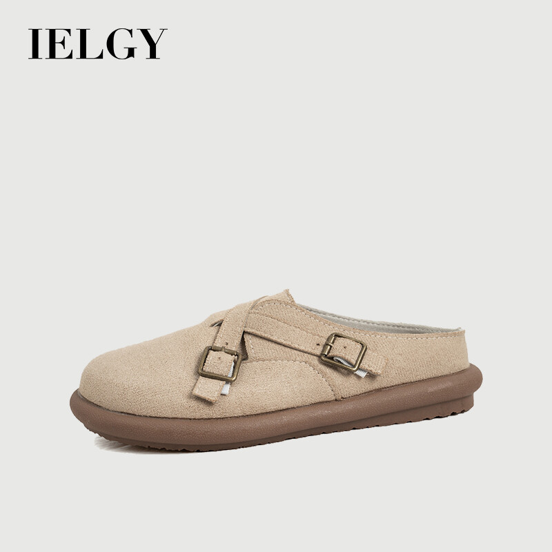 IELGY baotou half slippers women's soft bottom breathable cotton linen fashion outer wear slippers ราคา 512 บาท*ส่งฟรี