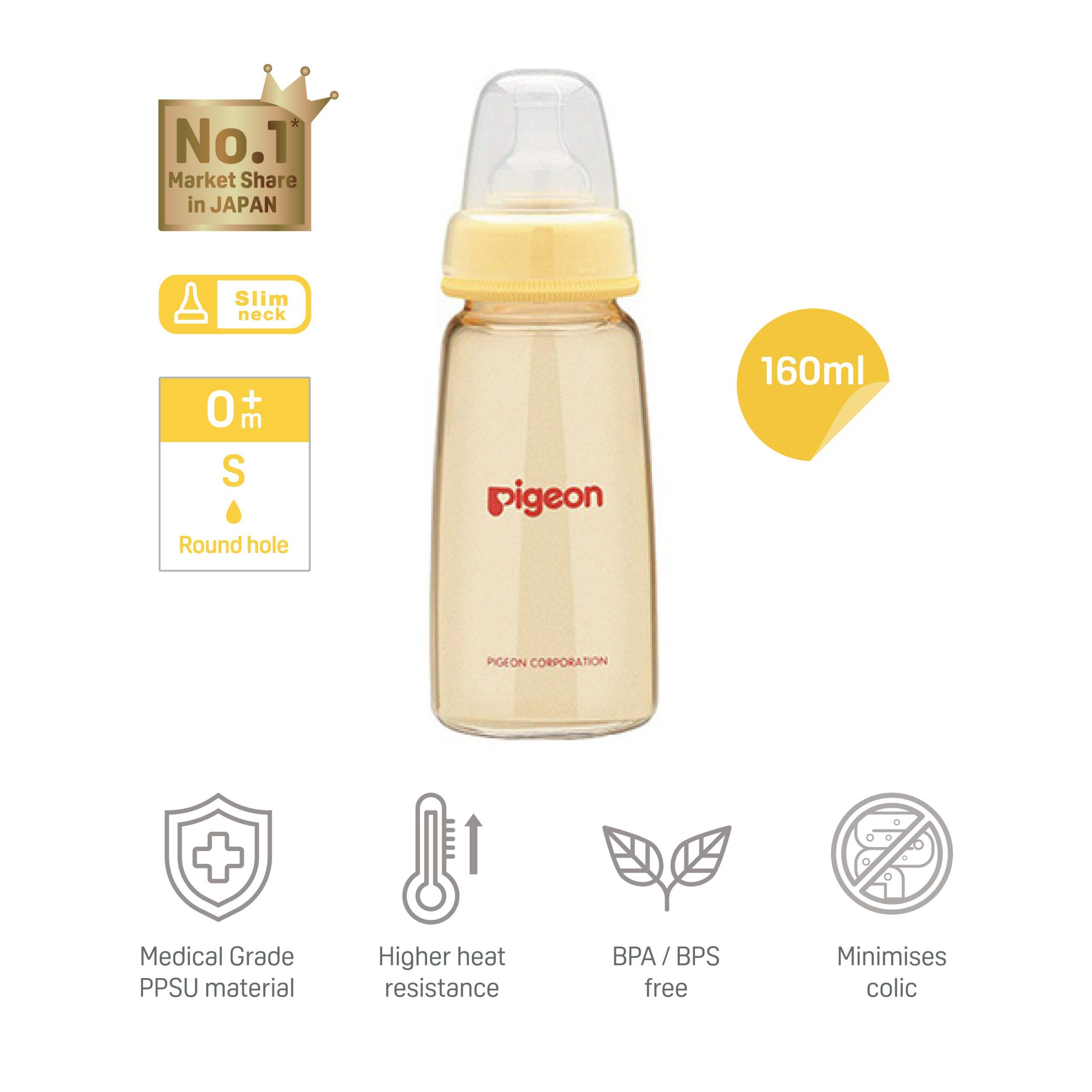 Original Pigeon Slim Neck Standard Neck PPSU Nursing Bottle With