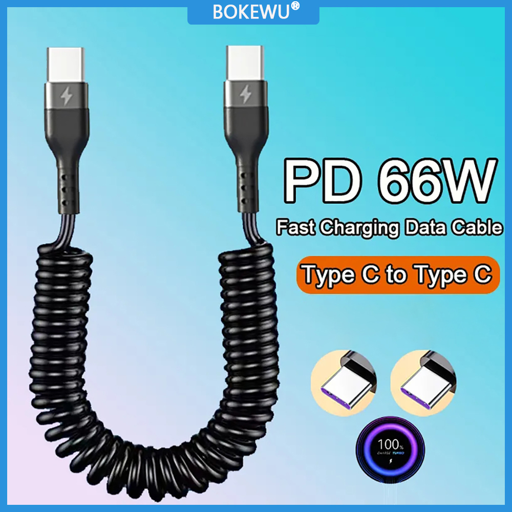 Bokewu pd66w loại usb cáp usb-c loại c dây sạc nhanh dây sạc nhanh 5a