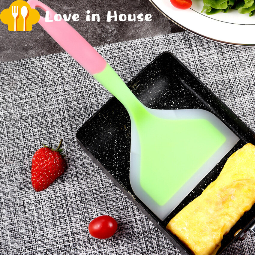Silicone Spatula Beef Meat Egg Kitchen Scraper Wide Pizza Shovel Non Stick Turners Food Lifters Home Cooking Utensils Lazada Singapore
