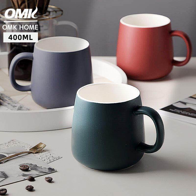 OMK Nordic Modern Style 400ml Mugs Ceramic Coffee Cup