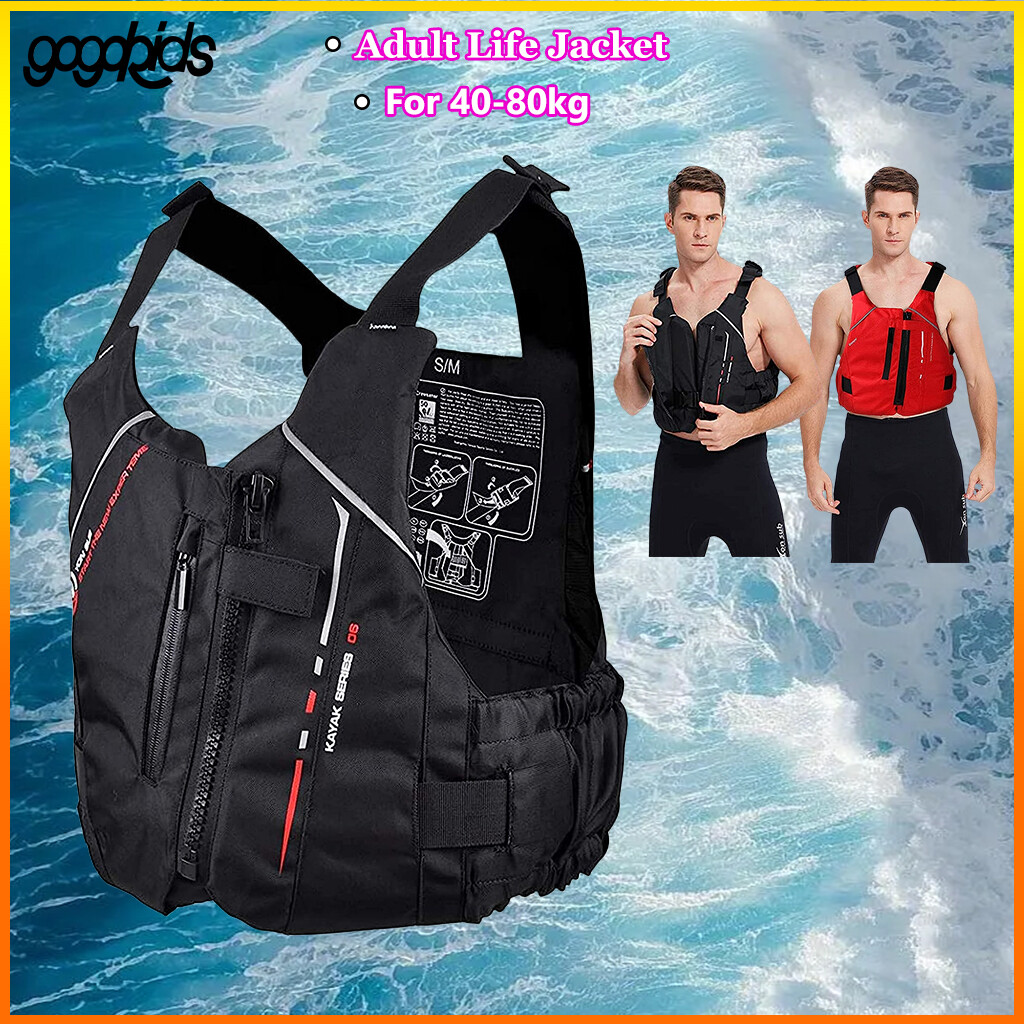 Gogokids áo phao bơi cho người lớn áo phao cứu sinh trọng lượng nhẹ phao hỗ trợ chèo thuyền kayak lướt sóng thể thao dưới nước