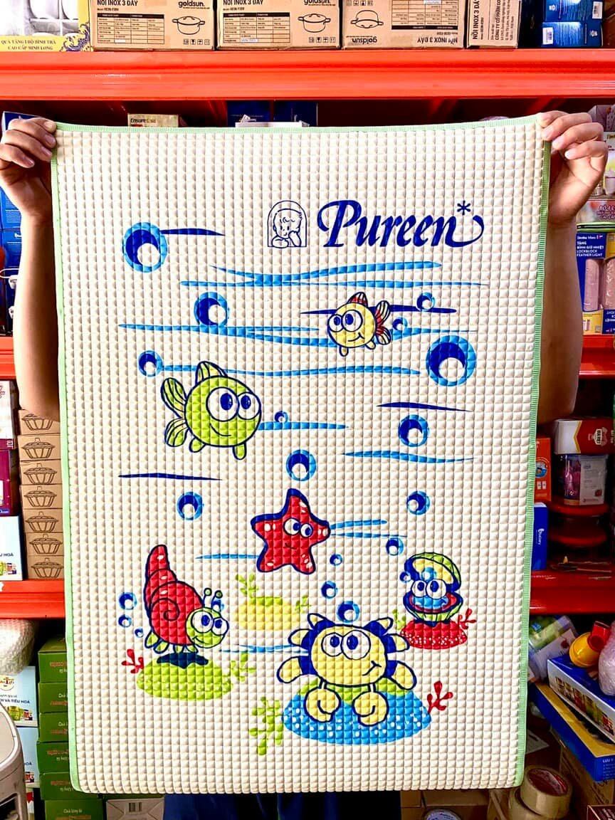 Thảm cao su - nệm mát cao su Pureen cho bé quà Vitadairy