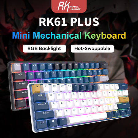 RK Royal Kludge RK61Plus Hot Swappable Wireless Mechanical Keyboard