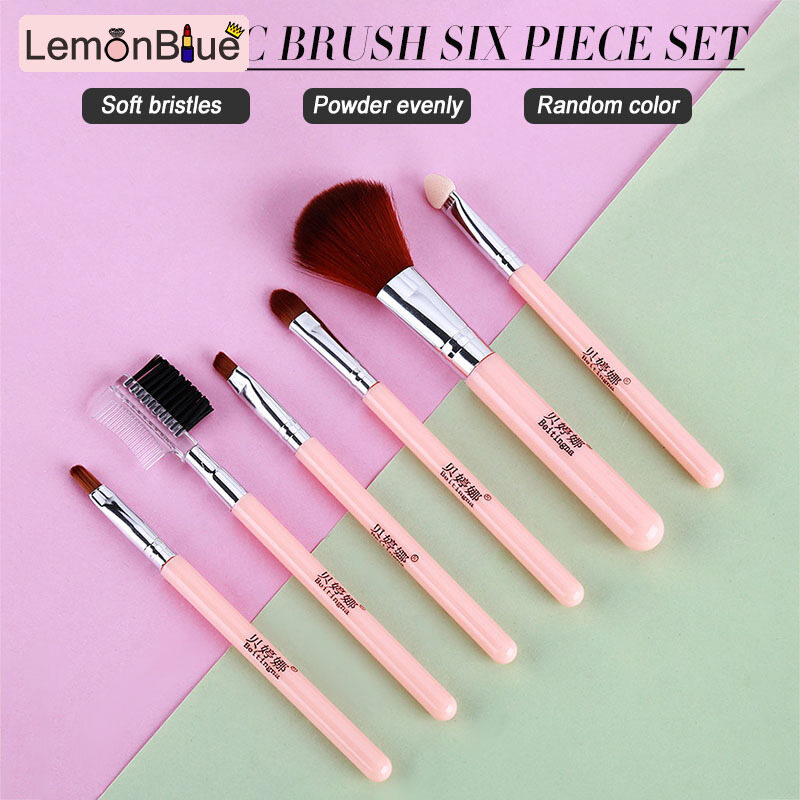 Gambar 5PCS Makeup Brush Set Professional Foundation Eyeshadow Eyebrow Brush Makeup Brush Set Foundation Eyeshadow Eyebrow Brush Loose Brushes Professional 5PCS Makeup Tool Set