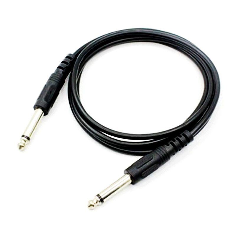 Cáp micro 6.35mm đến 6.35mm 1/4 "dây đàn guitar bộ chuyển đổi cáp aux âm thanh mono cáp âm thanh giắc cắm guitar đôi