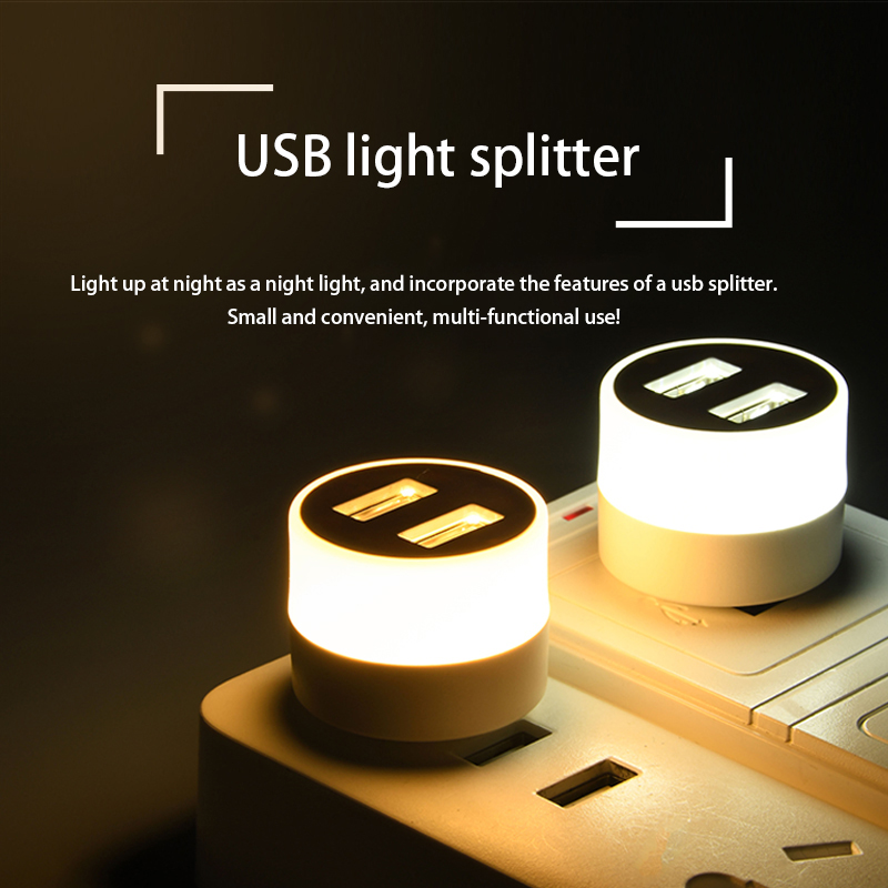 Đèn ngủ led cắm usb đèn đĩa di động đèn đọc sách 5v đèn sách mini đèn cắm trại ngoài trời chạy điện