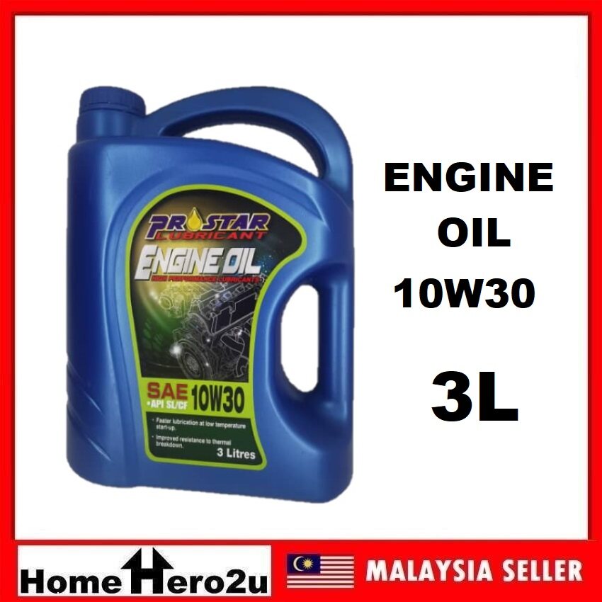 Prostar Lubricant Engine Oil Enjin Minyak SAE 10W30 API SL/CF 3L Homehero2u