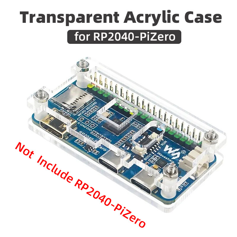 Raspberry Pi RP-2040-PI Zero Acrylic Shell+Raspberry Pi RP2040 PiZero