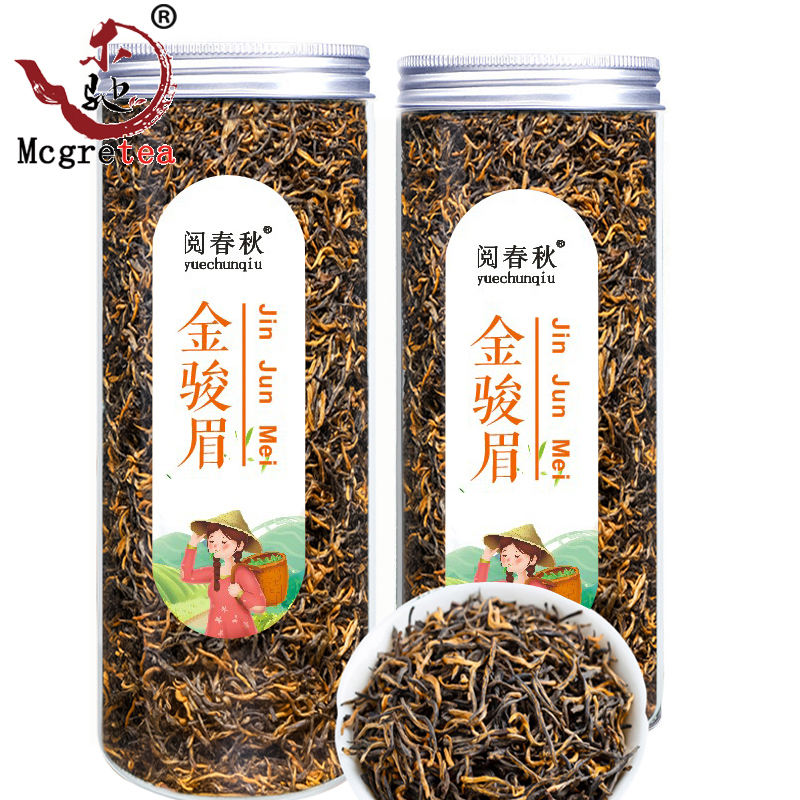 Gambar ?Mcgretea High Quality ?? ??? 100g 200g?Mcgretea Black Tea Jin Jun Mei  Hong Cha ??? Kim Chun Mei