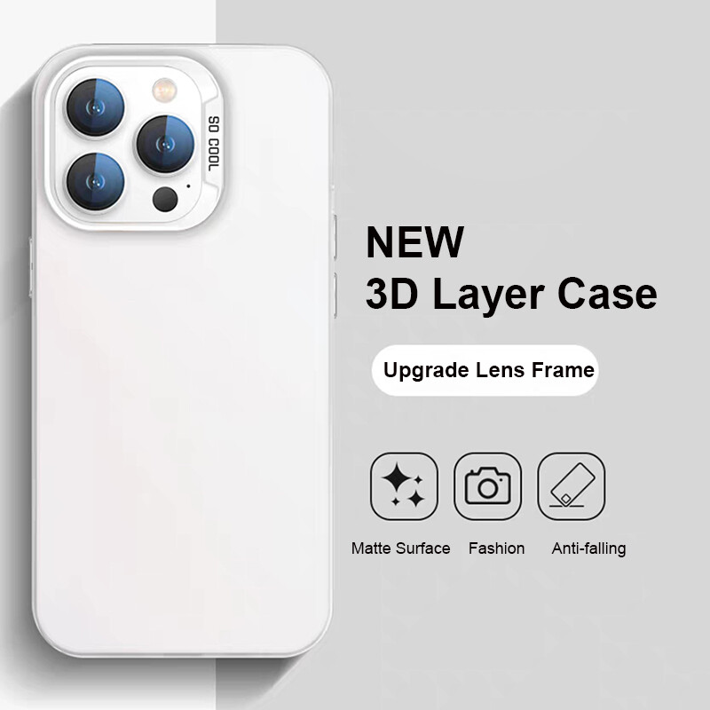 Vỏ cho Iphone 15 Pro max sang trọng Điện thoại mờ trường hợp iPhone 15 cộng với 14 Pro Max 11 12 13Pro Max màu Khung ảnh cack Bìa