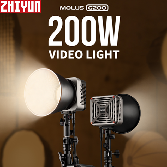 ZHIYUN MOLUS G200 200W LED Video Light Photography Lighting Fill Light for Photos Studio Video Youtube TikTok Outdoor Shooting ราคา 12,604 บาท*ส่งฟรี