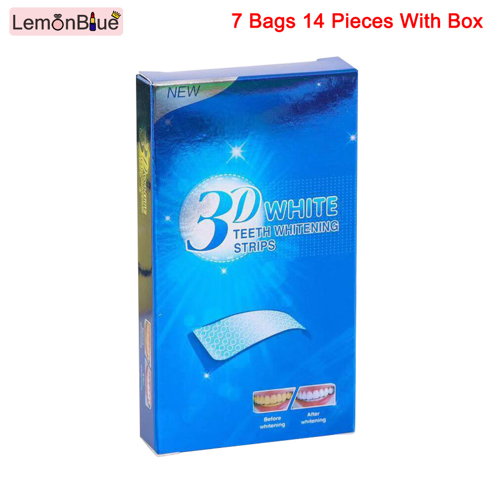 Gambar LemonBlue Portable 3D White Mint Tooth Patch Whitening Strip Dental Whitening Kit Oral Care