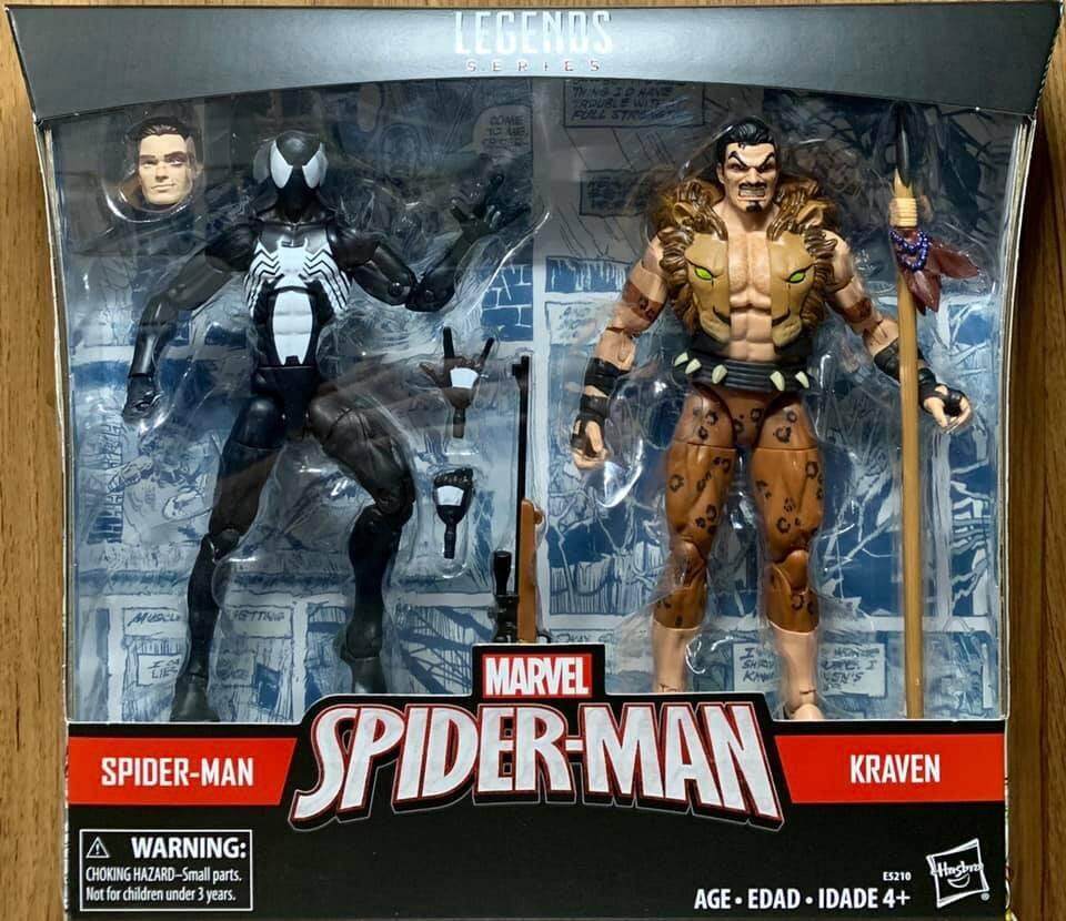 Marvel Legends 6" Inch Symbiote Spider-Man & Kraven The Hunter 2pk NEW In-Hand 