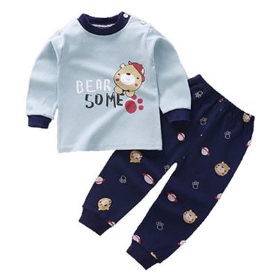 Autumn baby clothes set cute Cartoon cotton 2pcs suit newborn baby girls boys clothes - 2