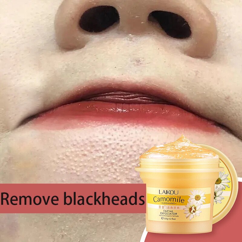 Gambar Purify Rice Face Scrub Deep Exfoliator Gel Scrub Smooth Moisturizing Skin Care 120g Skin Care Face Exfoliating Cream Whitening Moisturizer Repair Facial Scrub Cleaner Acne Blackhead Treatment Remove Face Cream