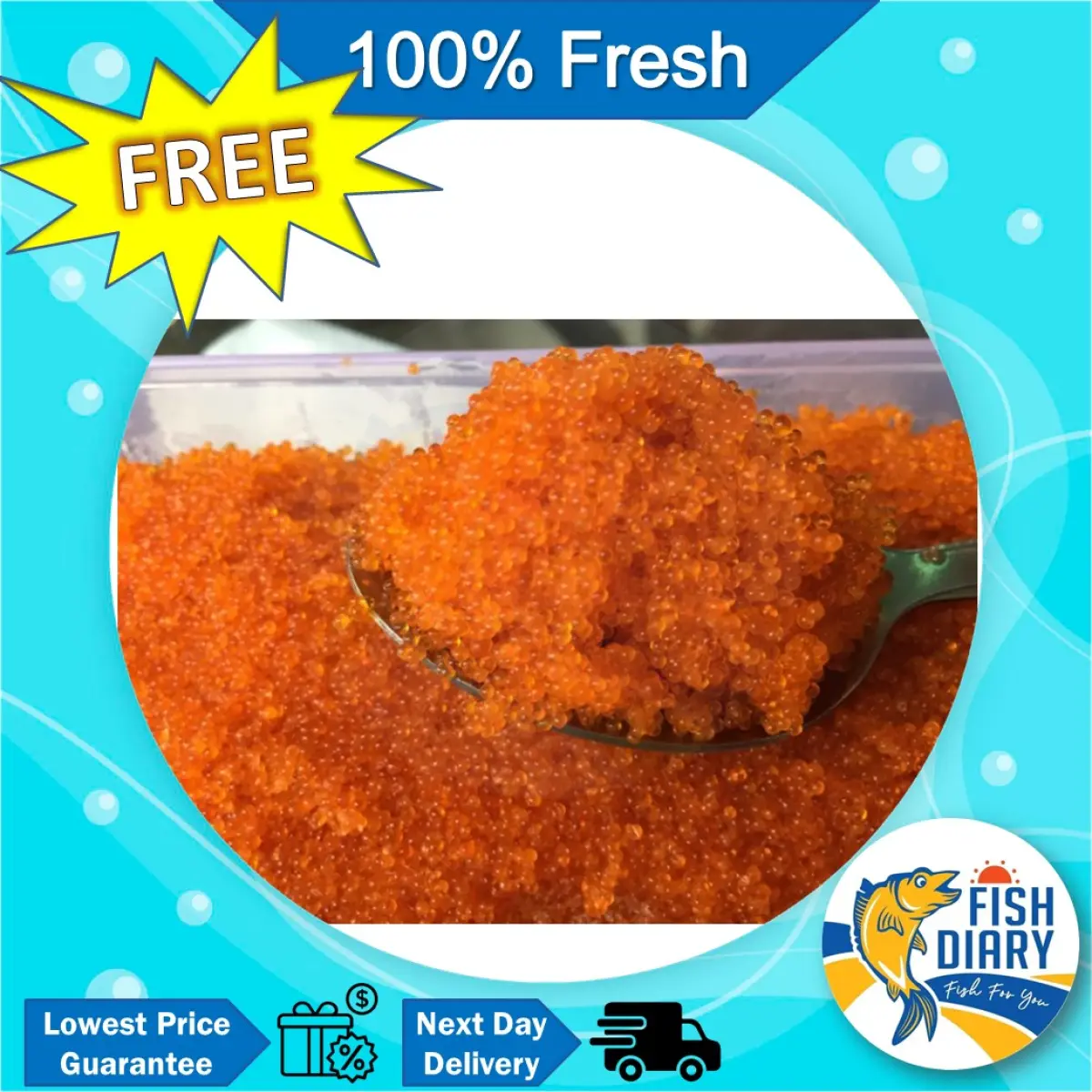Halal Tobiko Flying Fish Roe 飛魚卵450g Free Delivery For Purchase Rm99 Penang Area Only Lazada